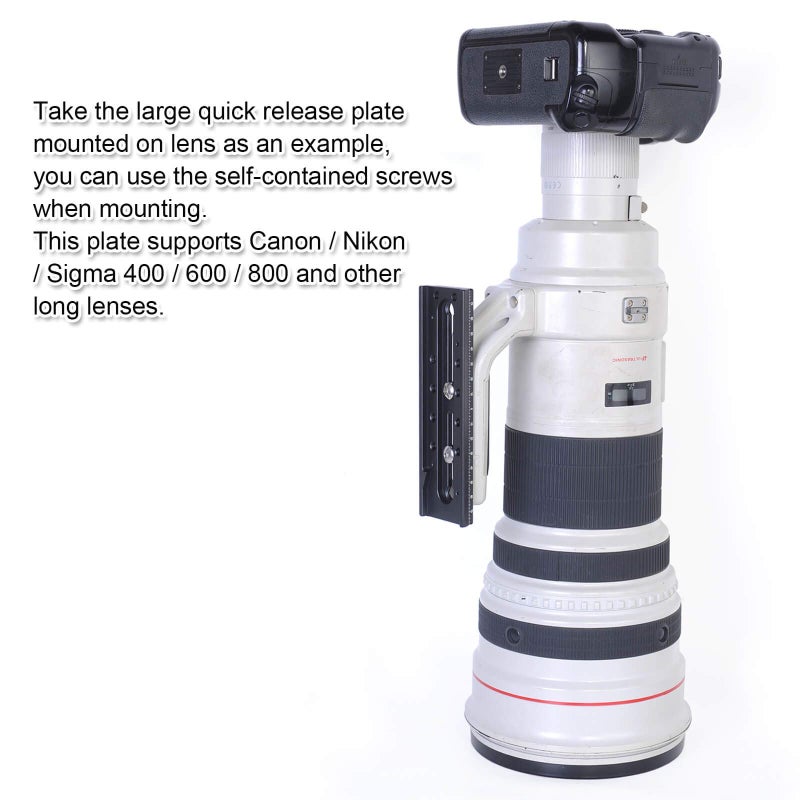 iShoot Camera Quick Release Plate Combo QR Mount Base Compatible with Tripod Fluid Head Manfrotto 500 Series, 700 Series and Sachtler FSB 10T / 8T/ 6T, DV2/DV8/DV10SB/DV12SB, V14/V18/ACE XL Series - Image 5